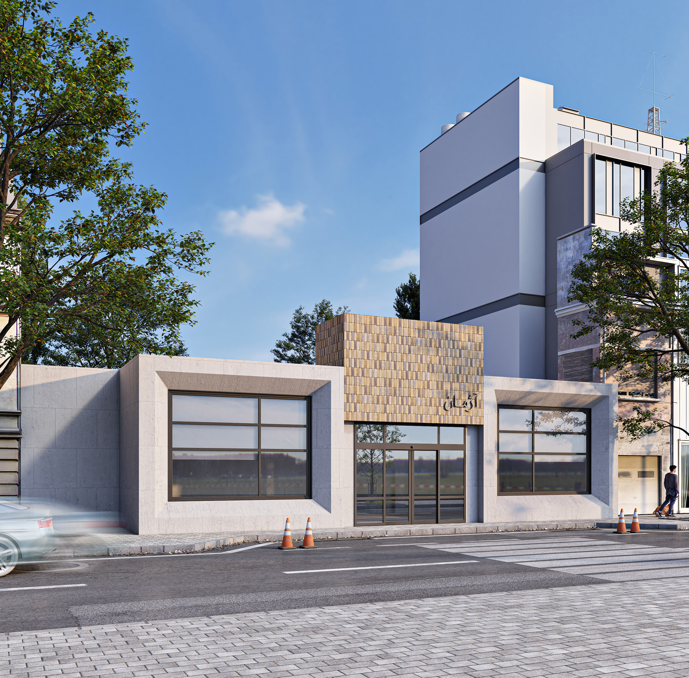 پروژه تجاری آژمان کرمان با طراحی مهندس آیلر رفیعی