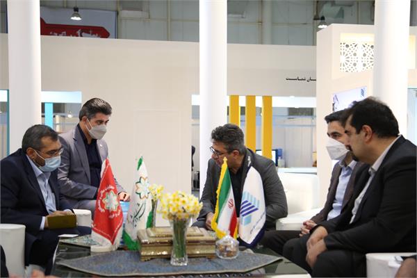 جلسه با شهردار شیراز در نمایشگاه کیش اینوکیس 2021